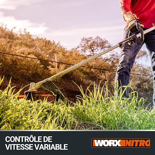 WORX Débroussailleuse Brushless sans Fil 40V WG186E.92 - 5