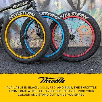 Eastern Bikes Throttle Front & Rear 20-Inch Gold BMX Wheel Bundle