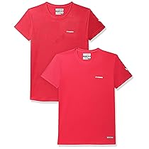 Charged Active-001 Camo Jacquard Polyester Round Neck Sports T-Shirt Red Size Xs And Pulse-006 Checker Knitt Polyester Round Neck Sports T-Shirt Red Size Xs