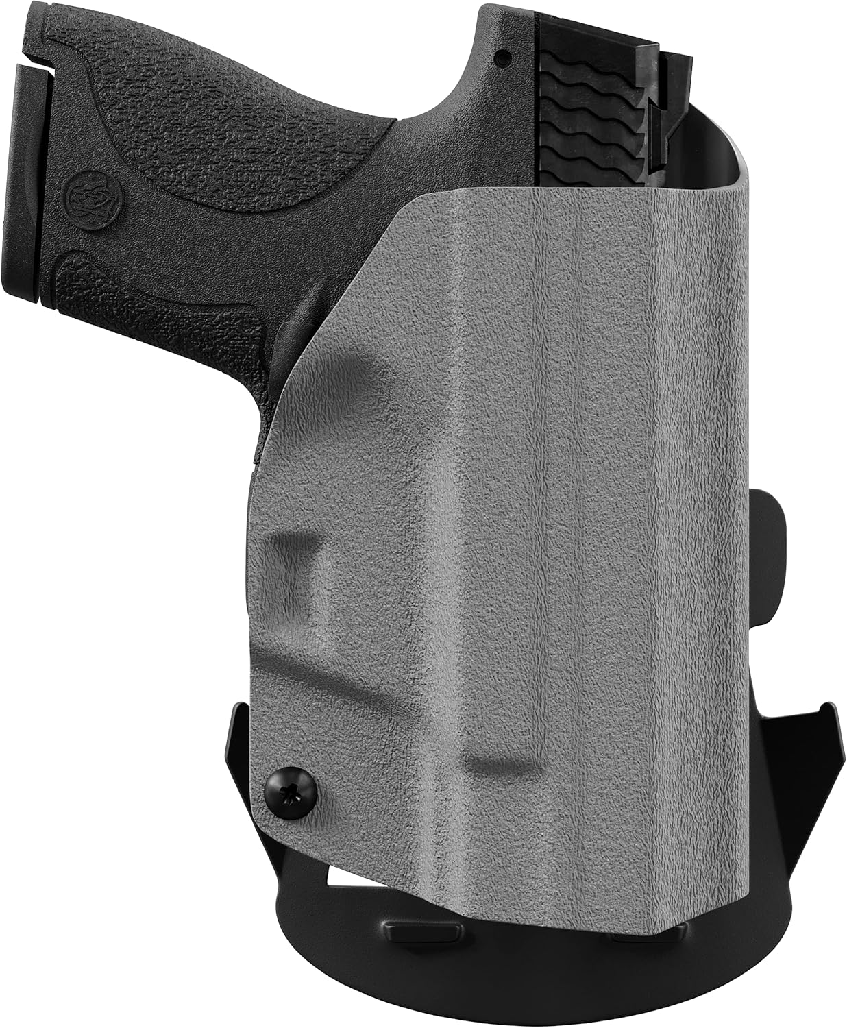 We The Folks Holsters – Grey – Exterior Waistband Open Carry – OWB Kydex Holster – Adjustable Experience/Cant/Retention
