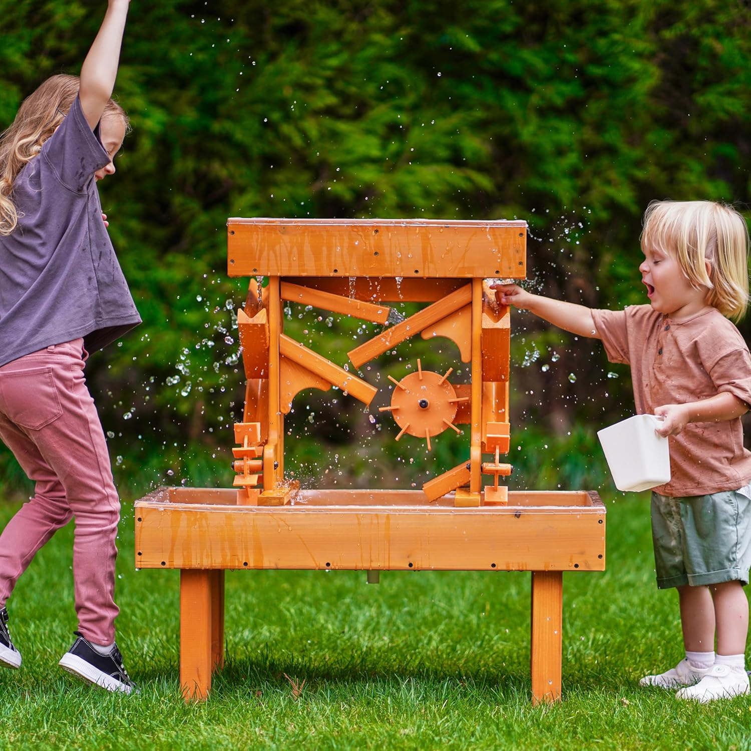 Avenlur Water Table and Sand Table for Outdoor and Indoor Use - Weather-Proof Sensory Play - Durable Material - Multi-Functional Design - Age-Appropriate - Perfect for Toddlers 1-3 & 3-5yrs