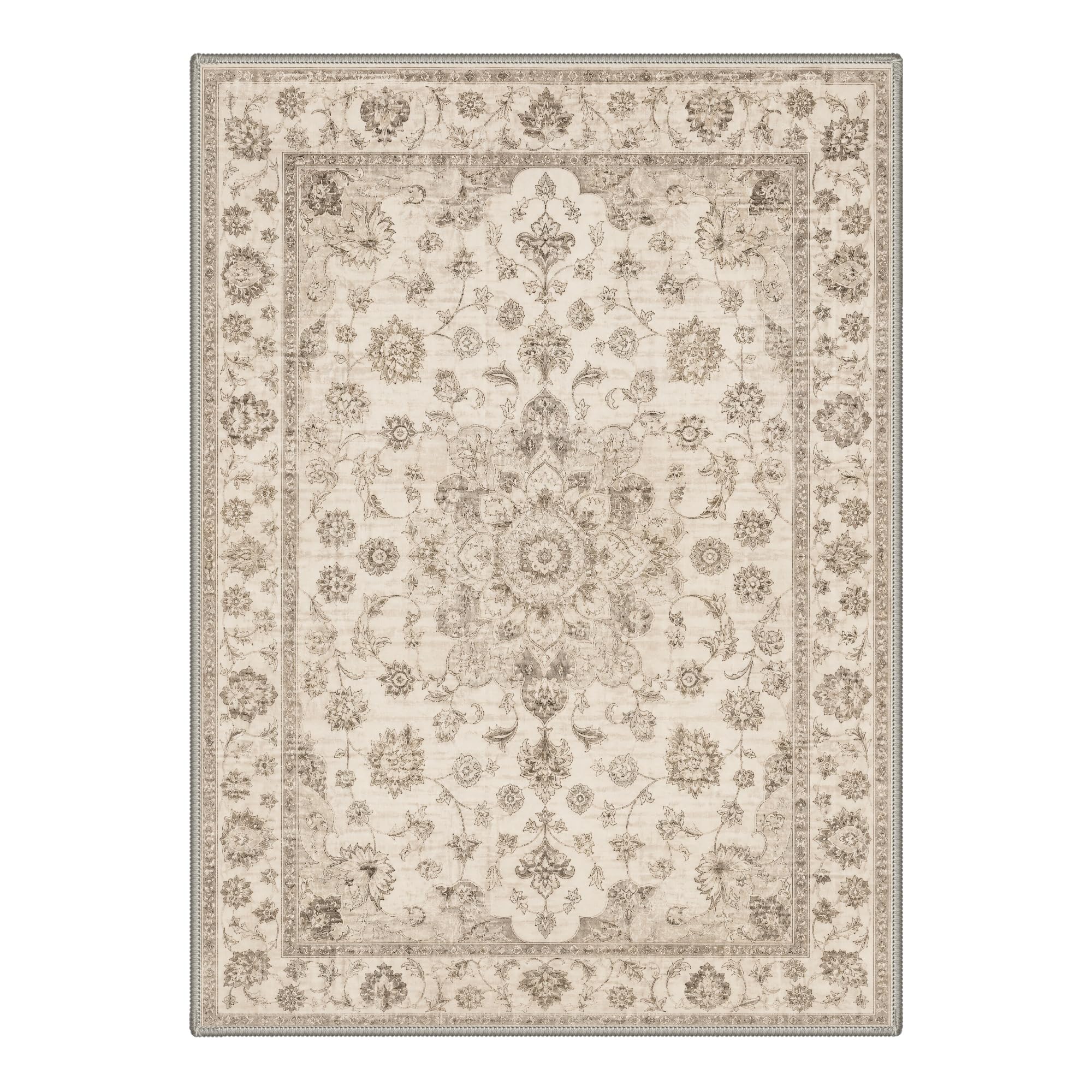 GENIMO Waschbarer Teppich Vintage Persisch Quarz-Echo 120x170cm Kueche