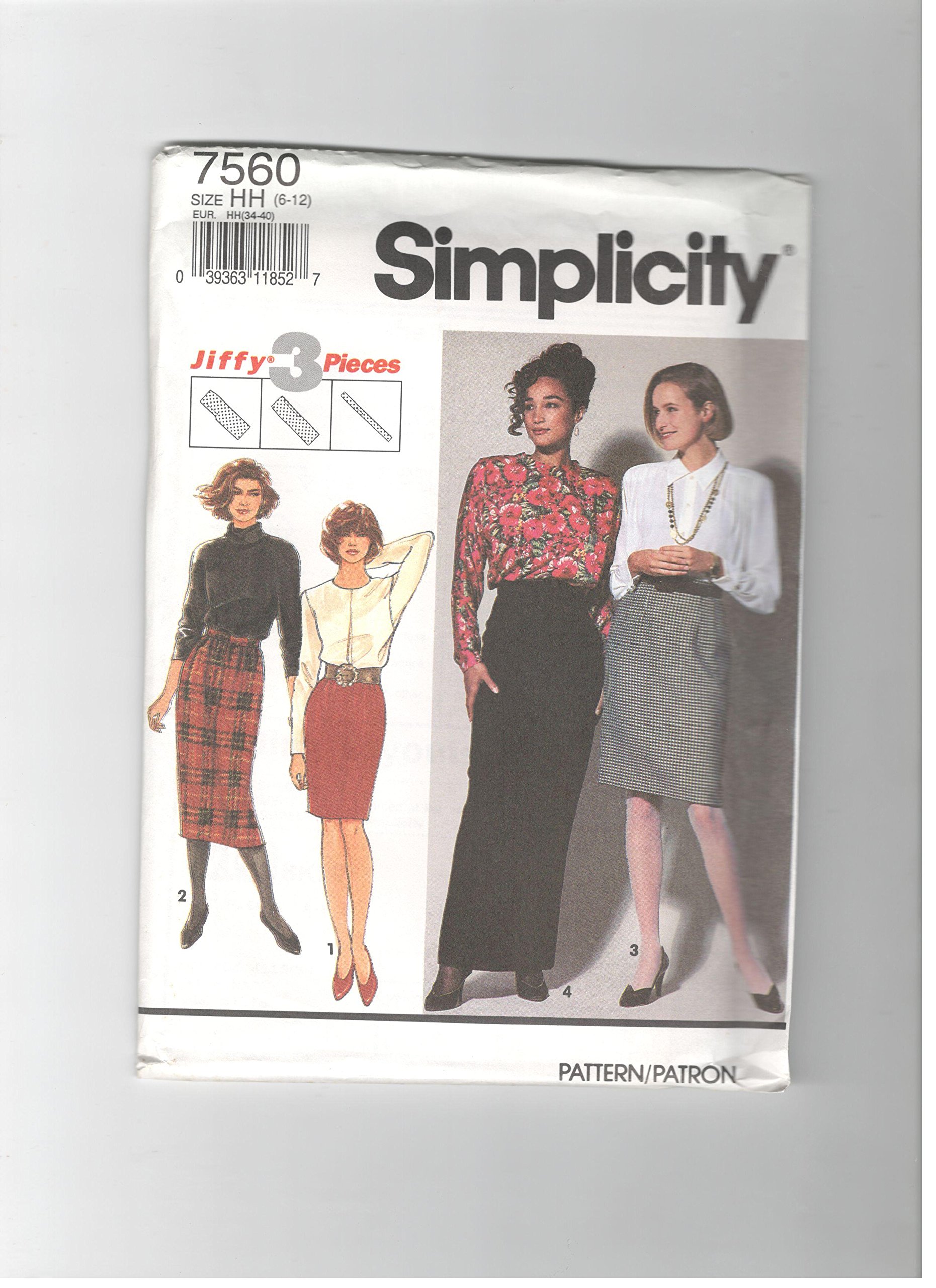 Patron de couture Simplicity 7560 taille 6-12 pour confectionner une robe élégante