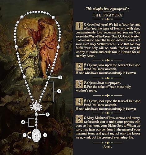 Miniatura 4 de Paquete de rosario de lágrimas de nuestra señora - ¡Salva a tus seres queridos!