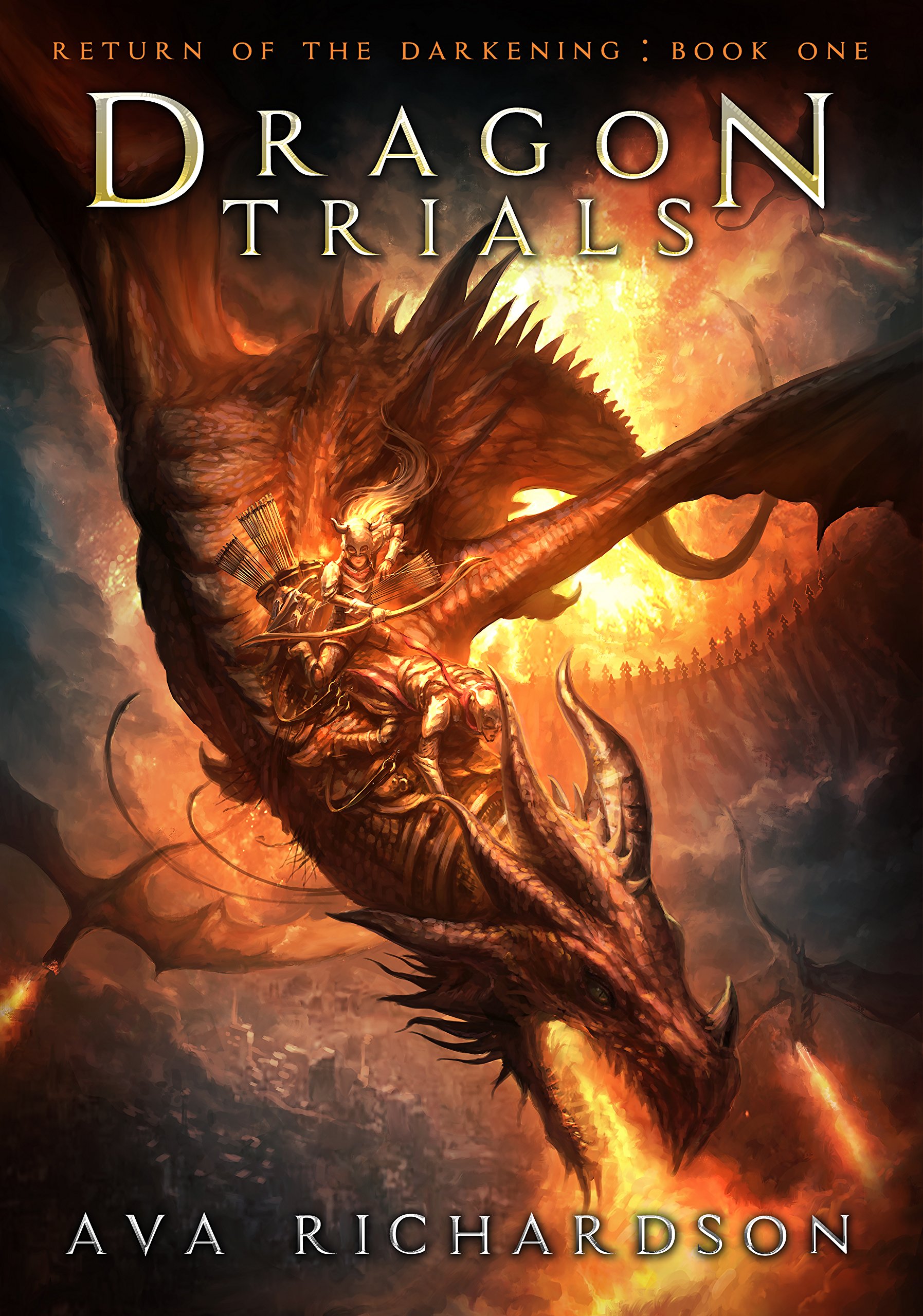 Dragon Trials: A YA Dragon Rider Fantasy Adventure With A Unique Magic Spin (Return of the Darkening Series Book 1)