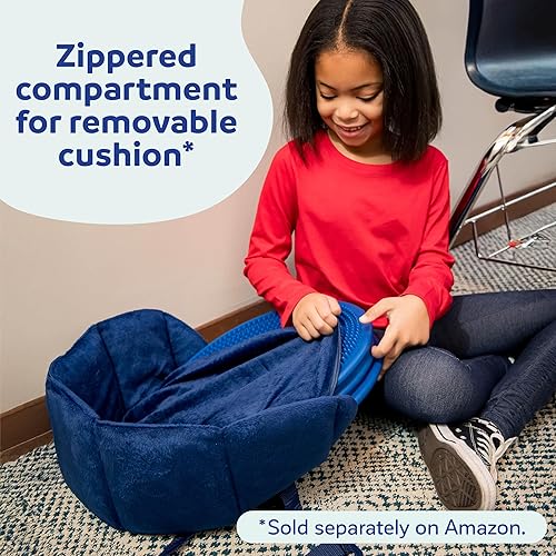 Miniatura 3 de Fun and Function - Asiento sensorial con respaldo de asiento para ayudar a los niños a mantenerse en su lugar - Asiento sensorial para niños con