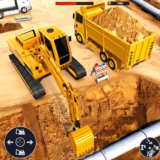 Stadt Schwerlast Bagger Fahrer Spiele – Muldenkipper Bagger Simulator Spiele – Schwerlast Radlader Bau Spiele