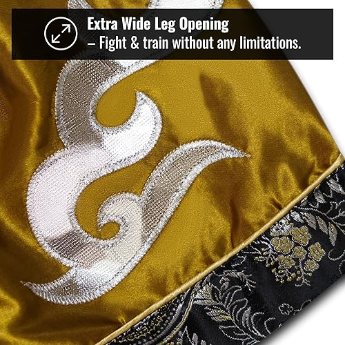 Miniatura 5 de Pantalones cortos clásicos de Muay Thai para hombres y mujeres, boxeo, kickboxing, de alto grado, ropa de pelea MMA, entrenamiento y ejercicio