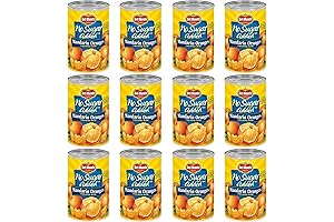 Del Monte Mandarin Oranges in Juice, No Sugar Added 15 Ounce, (Pack of 12)