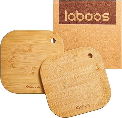 Miniatura 2 de Inicio Mini tabla de cortar pequeña tabla de cortar frutas tablero de madera de bambú sólido para dormitorio infantil bebé conjunto de 2