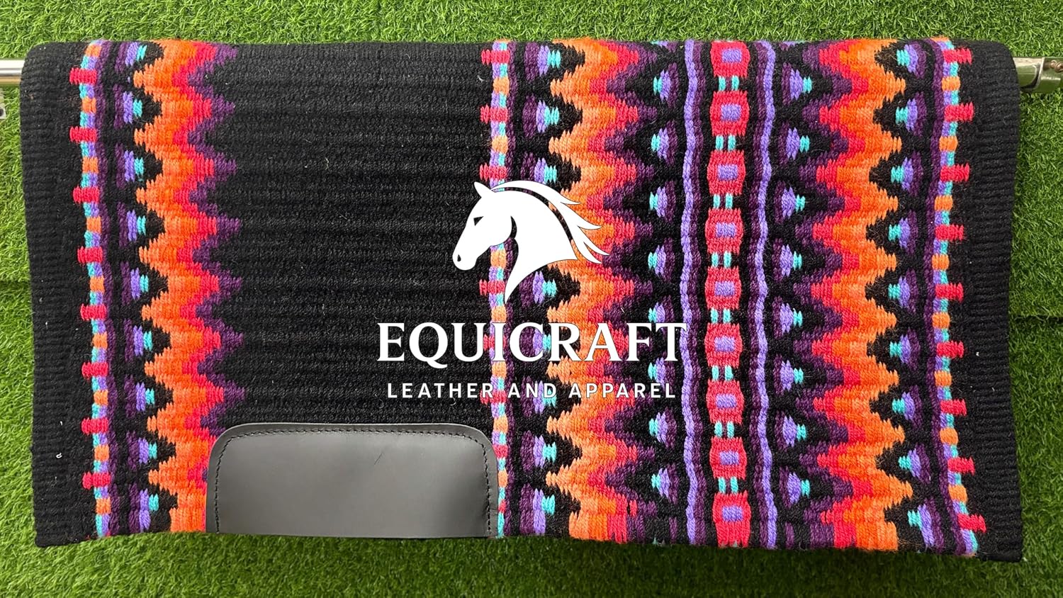 Handmade Western Show Saddle Blanket | Genuine New Zealand Wool Pad | Custom Equestrian Gear AM-239