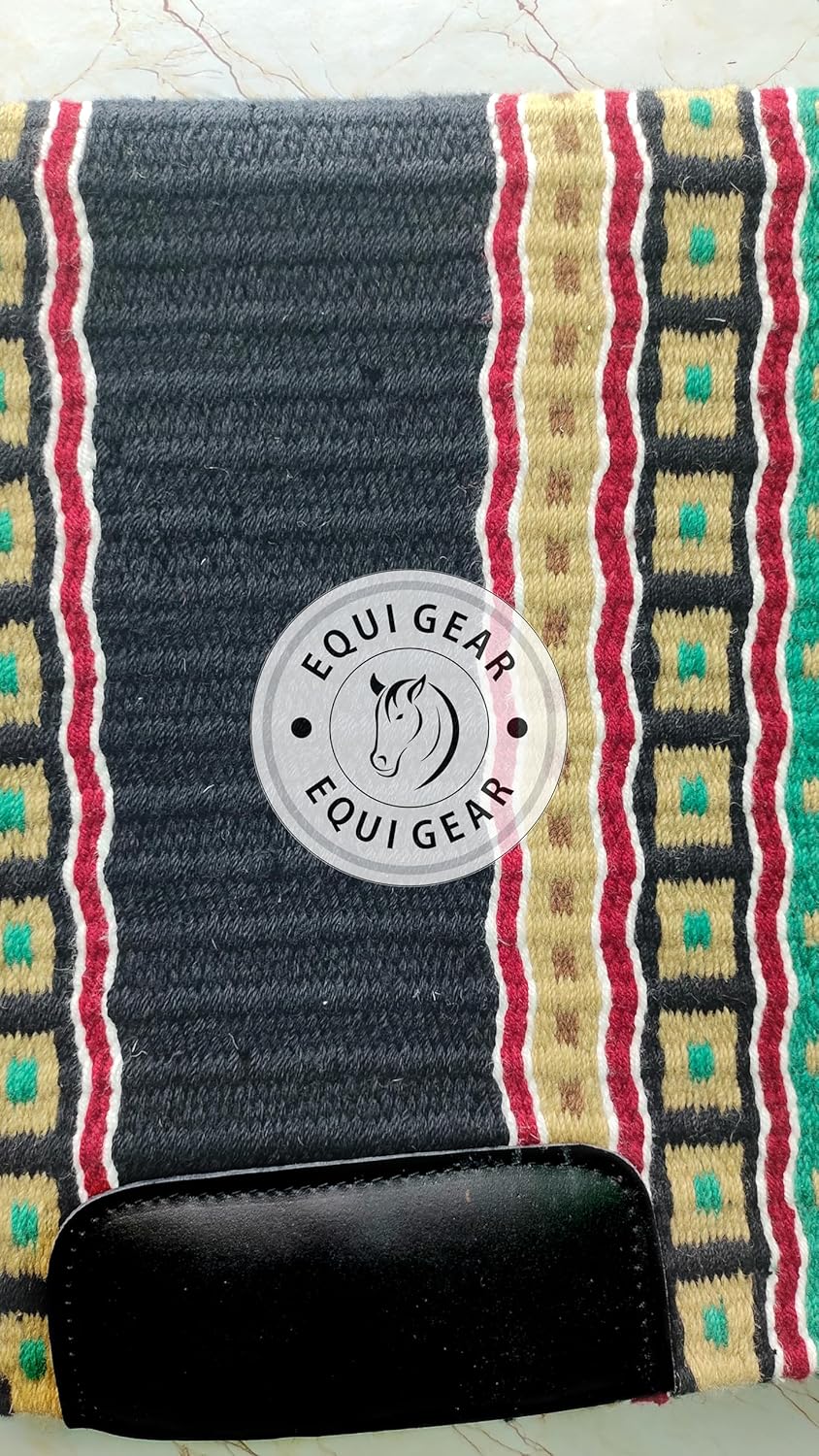 Horse Western Show Saddle Blanket/New Zealand Wool Western Saddle Blanket Top Wool Pad Sensor Flex (Customization Available) N266