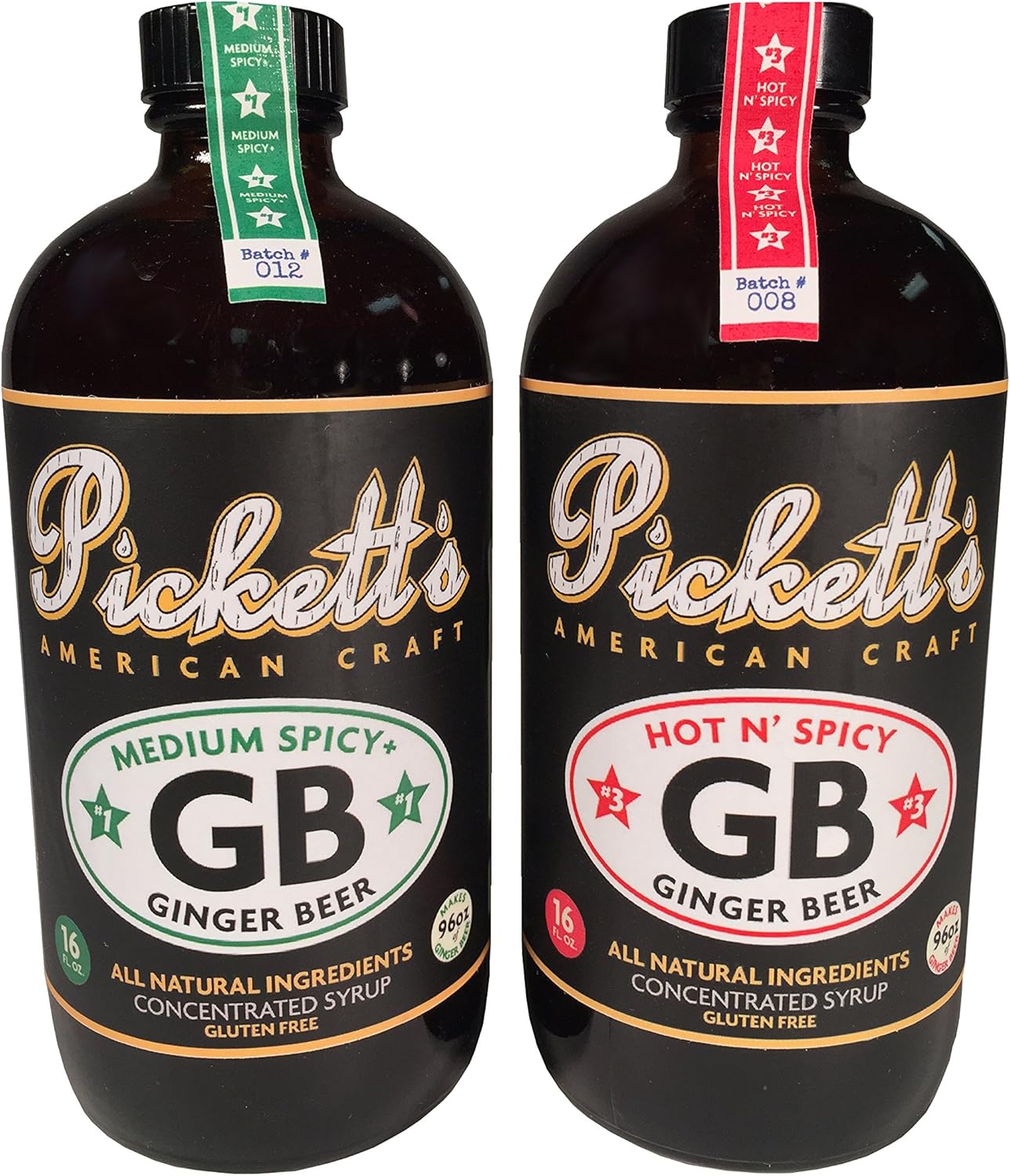Pickett's Brothers Ginger Beer, All Natural Concentrated Syrup, 16 oz