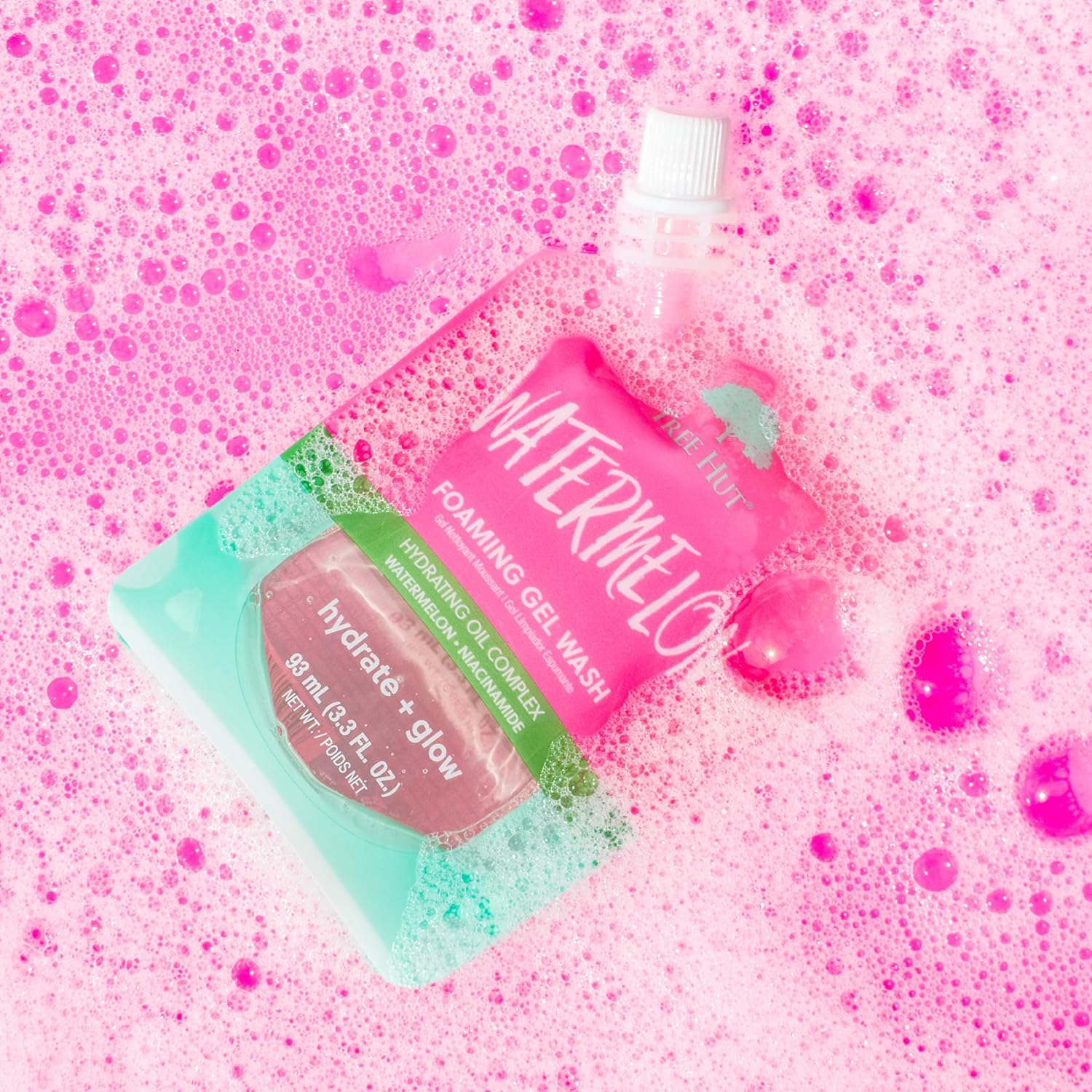 Tree Hut Travel Size Watermelon Foaming Gel Wash, 3.3 fl oz