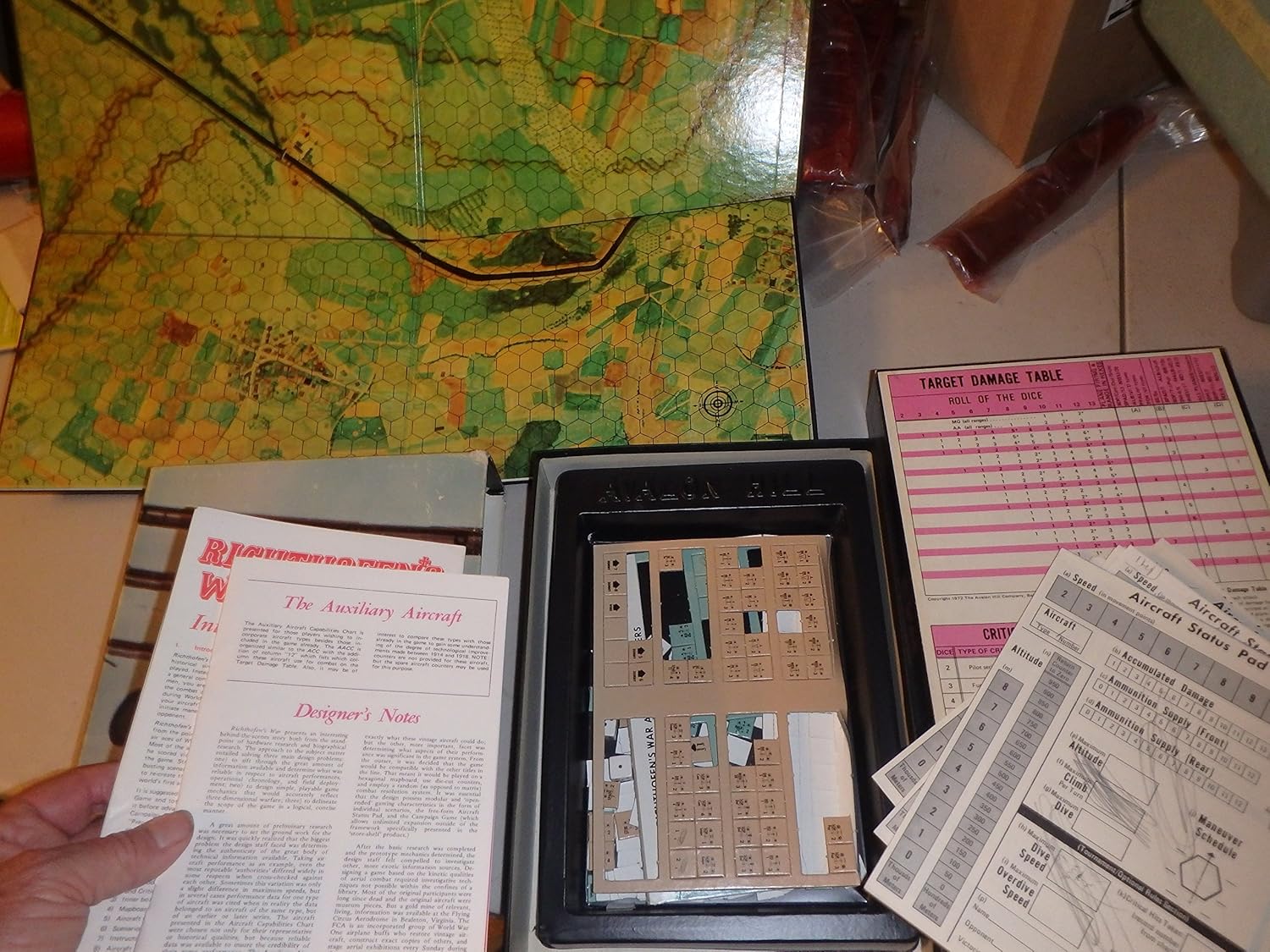 Avalon Hill Richthofen's War - The Air War 1916-1918: Bookcase Game (in Slipcase)