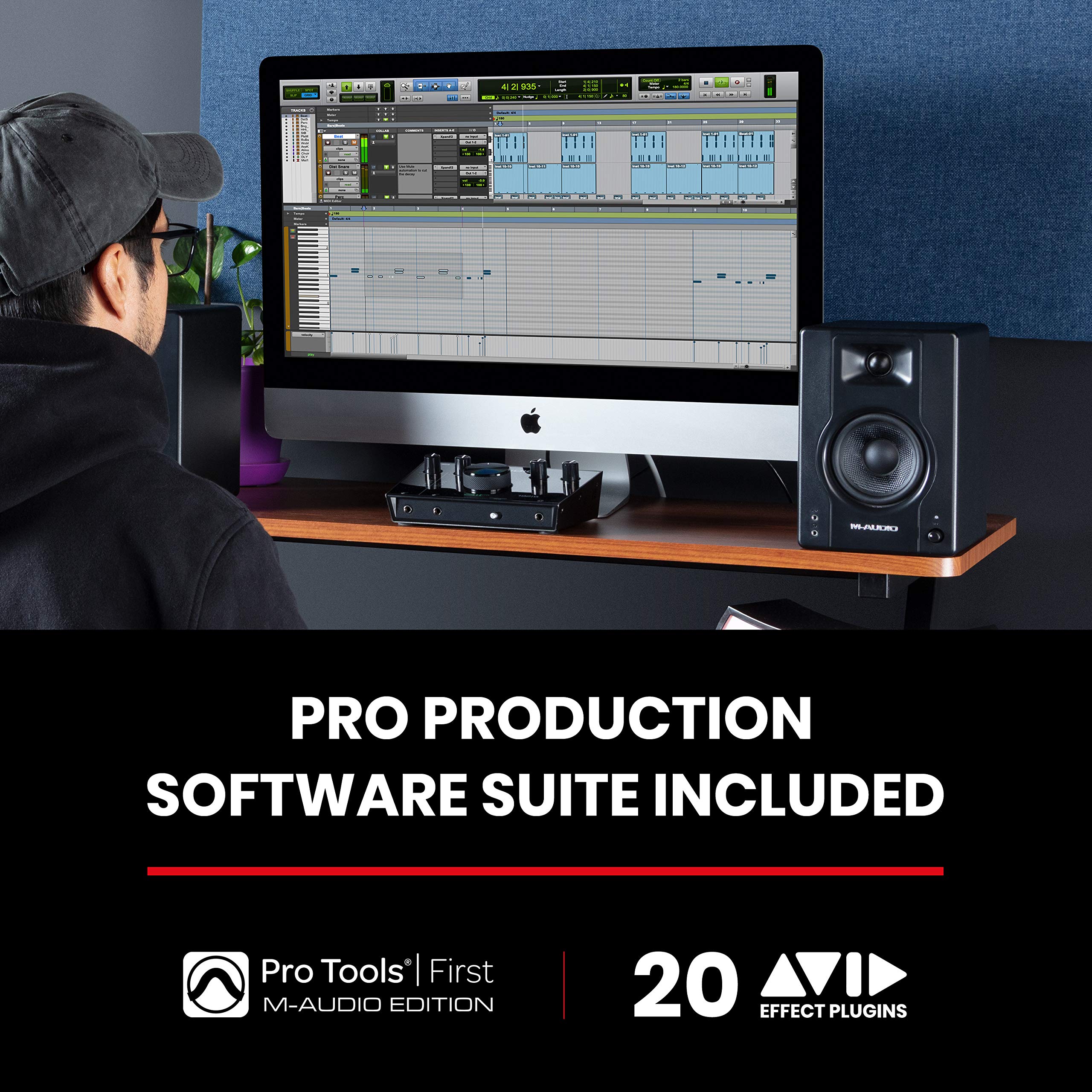 MAudio BX3 120Watt Powered Desktop Computer Speakers / Studio