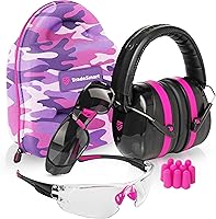 Vista 20 de TradeSmart All-in-One Shooting Ear Protection - Comfort+ NRR 28 Earmuffs, Glasses & Earplugs + Carry Case
