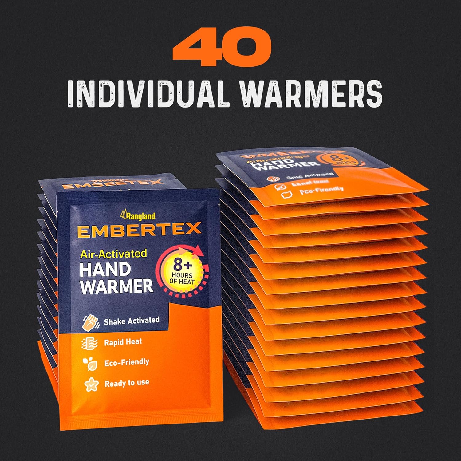 Air Activated Hand Warmers with Warming Muff Fanny Pack Pouch - 2 Built-in Pockets for Disposable Heat Packs