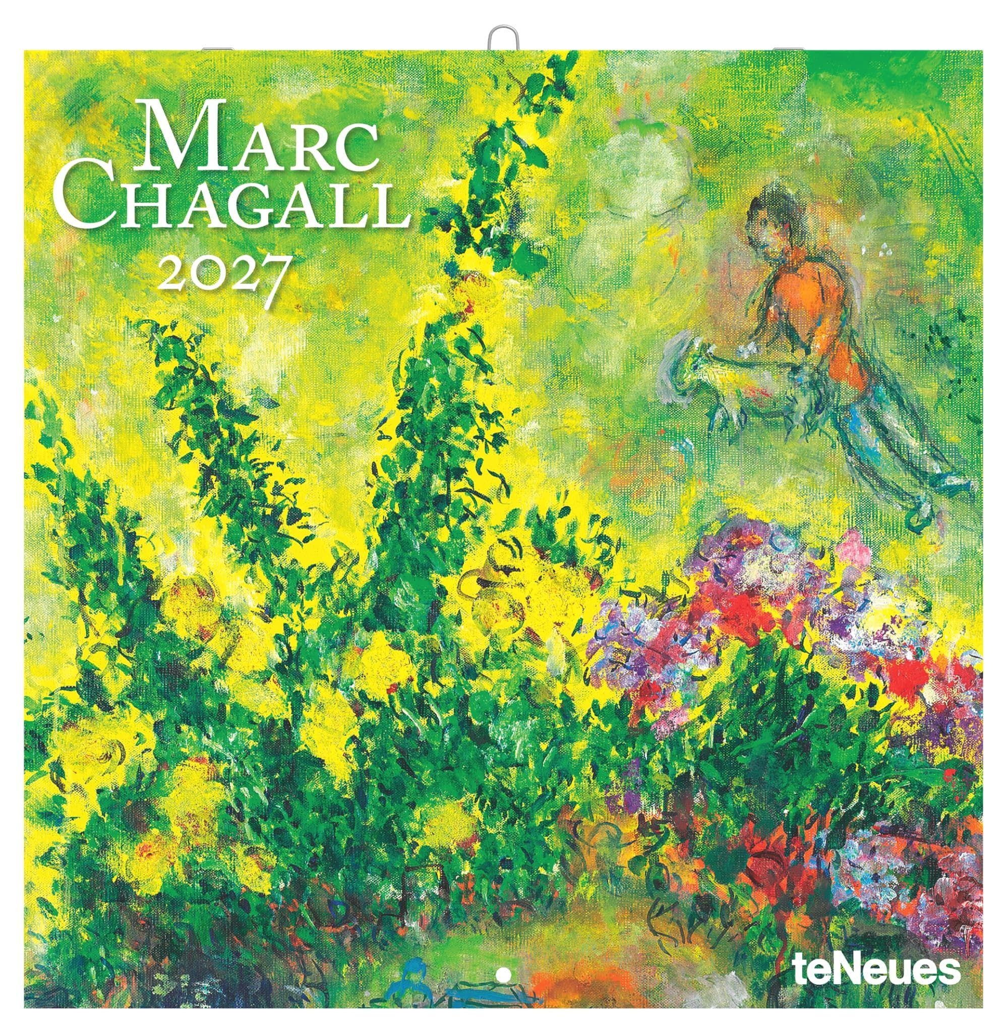 Marc Chagall 2027: Wandkalender 30x30 cm (30x60 cm geöffnet), Kunstkalender mit poetischen Meisterwerken von Chagall