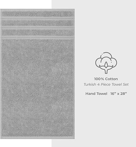 Miniatura 109 de American Soft Linen - Juego de 4 toallas de baño, 100% de algodón turco de 27 x 54 pulgadas, toallas de baño extragrandes, toallas para ducha