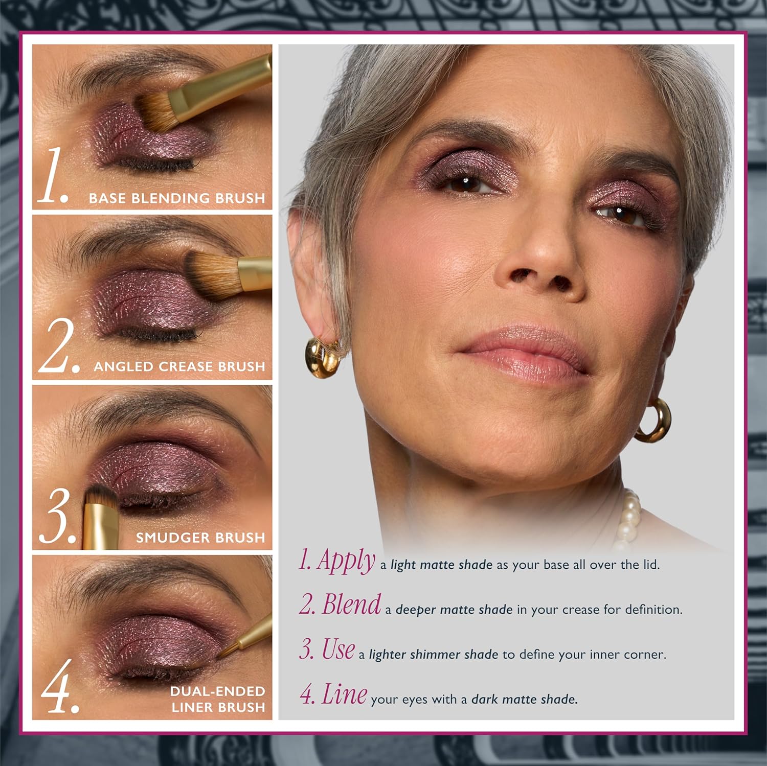 LAURA GELLER NEW YORK Ultimate Essentials - The Ultimate Palette 31 Baked Eyeshadows Minimalism Maximized + Shadow Skills 4PC Eye Brush Set - Image 5