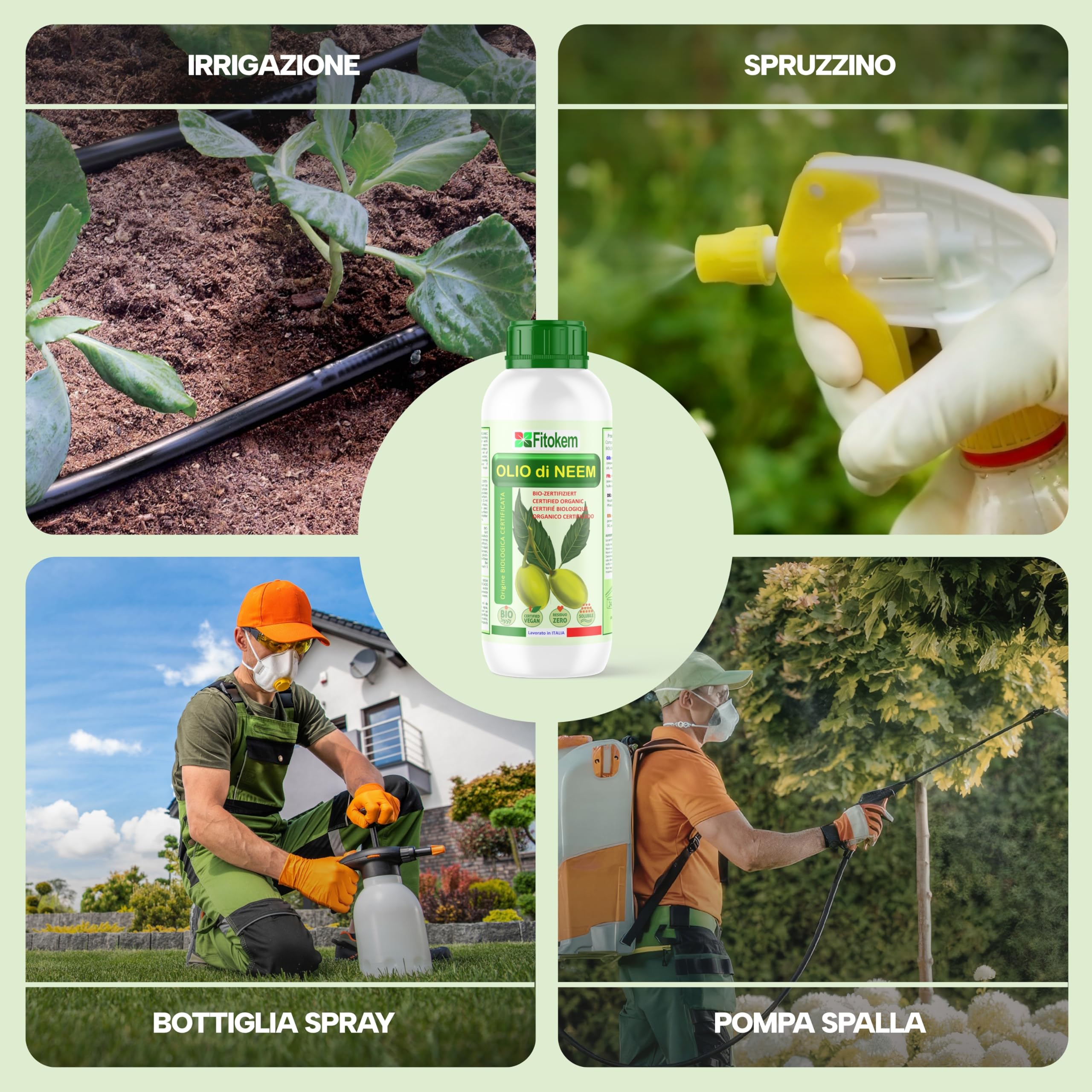 Fitokem K Plus Bicarbonato di Potassio 1KG Fertilizzante Fungicida Universale per Piante