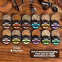 Vista 4 de Virutas de madera natural para ahumador de cóctel, virutas de madera de 12 sabores incluyendo manzana, cereza, roble, mezquite, nuez, pera