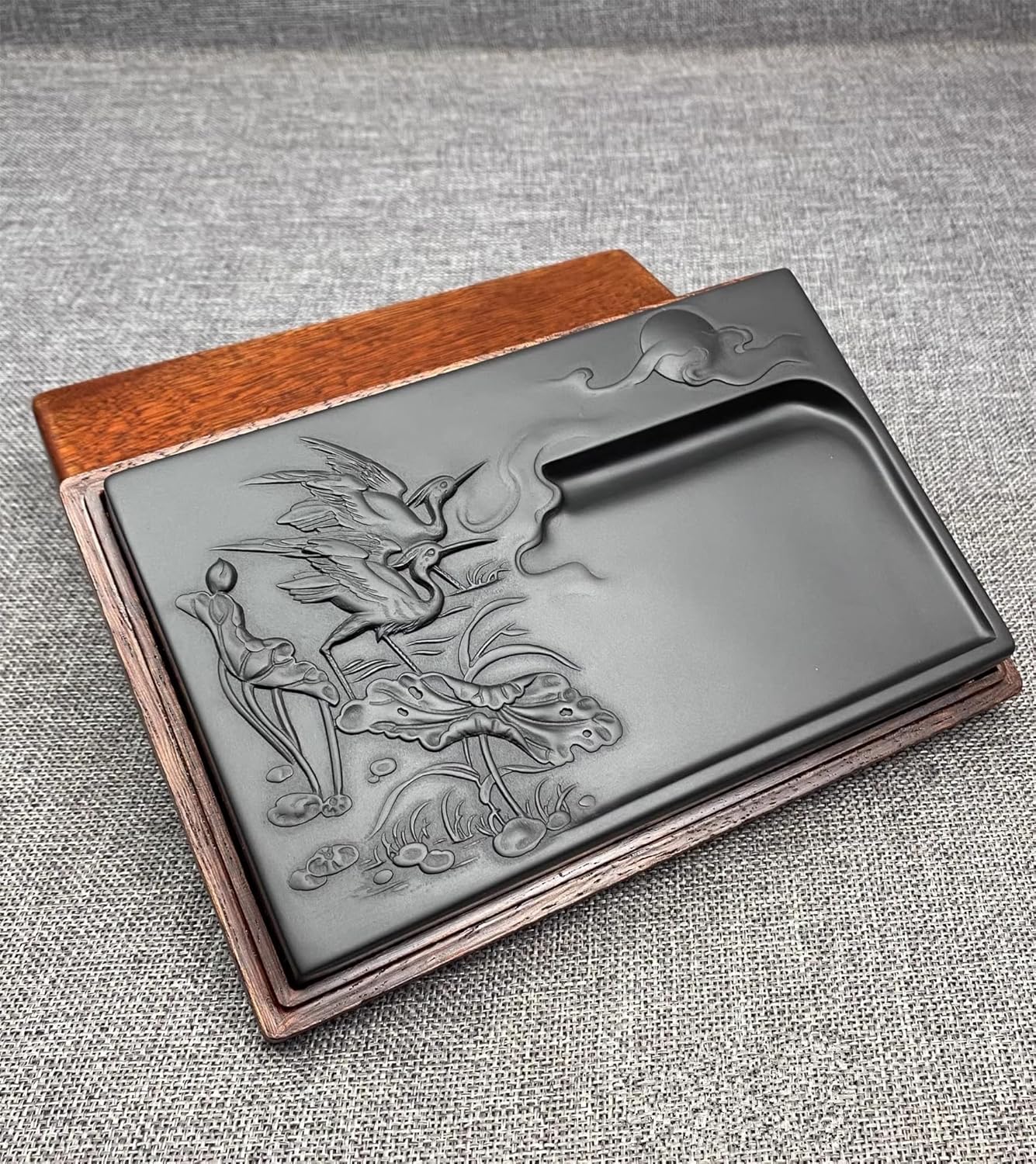 歙州硯 中国黄山に産する 書道の佳品 高級書道ギフト スズリ石 友達へ