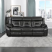 Vista 2 de Lexicon Sofá reclinable, reclinables de pared, asiento de cine en casa, reclinable doble eléctrico, sofás para sala de estar, muebles de caravana