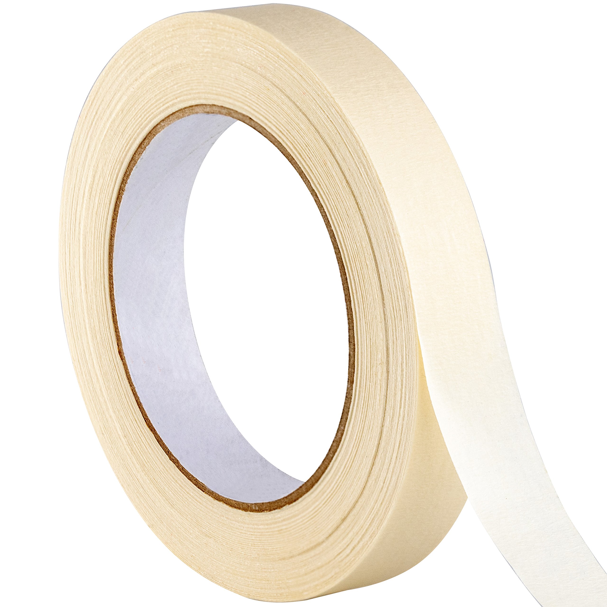 Nova Supply 3/4 in Pro-Grade Masking Tape. Single Roll = 60 Yards of Multi-Use, Easy Tear Tape. Great for Labeling, Painting, Packing and More. Adhesive Leaves No Residue.