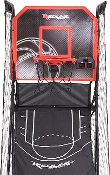 Redline Alley-Oop Single Basketball Shootout with Quick Connect Easy-to-Assemble Frame and Compact Fold-up Design for Easy Storage 26 pounds