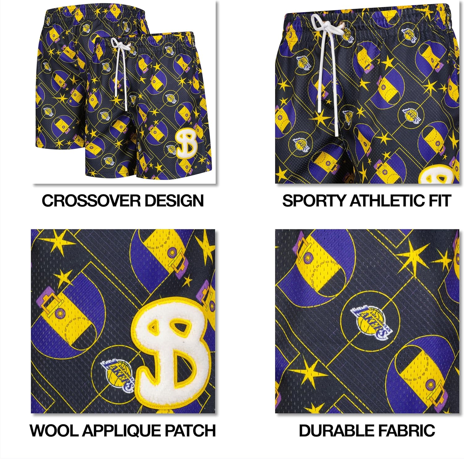 BUCKETSQUAD Men's X Ultra Game NBA Officially Licensed No Rules Mesh Ultimate Basketball Shorts - OG Fit