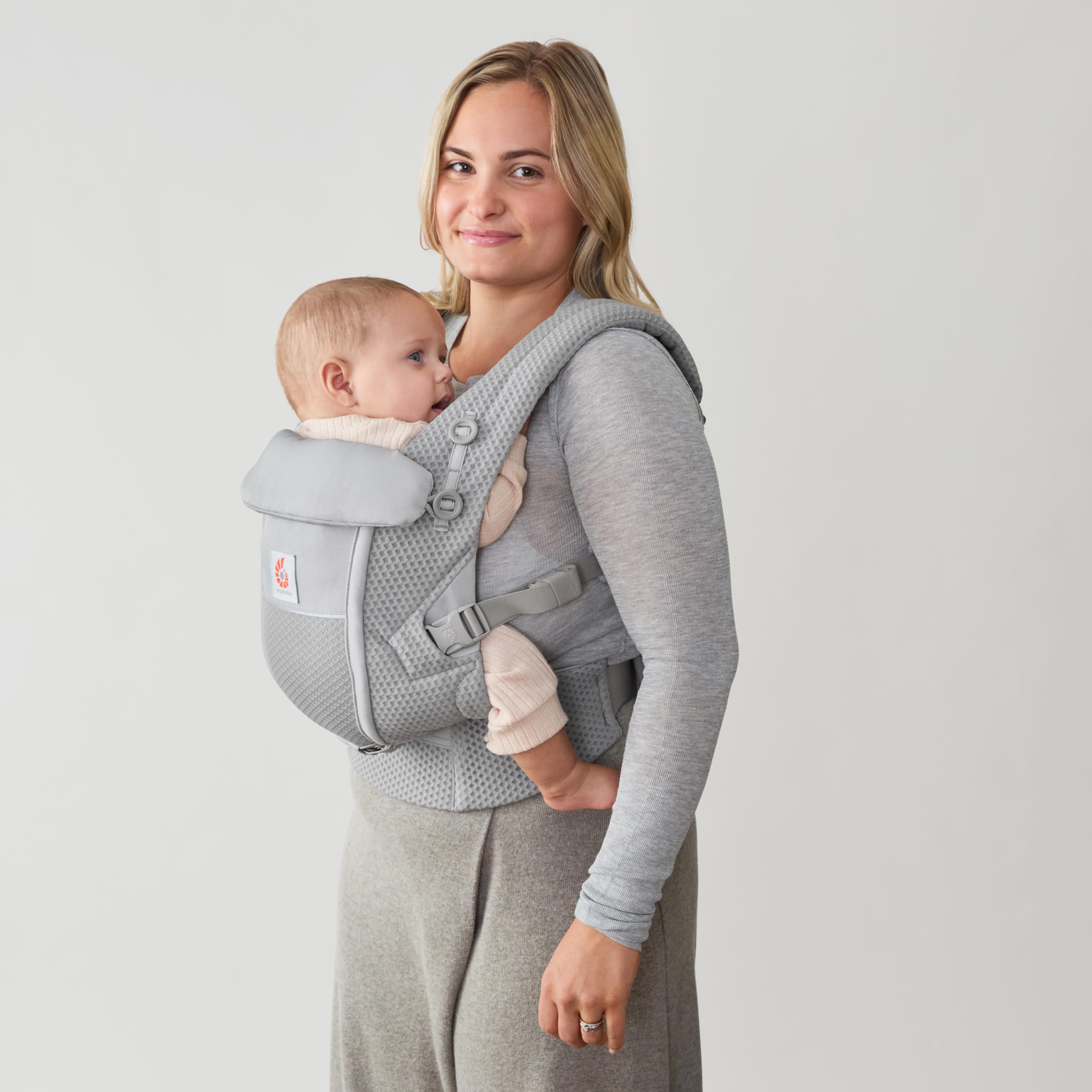 Ergobaby Baby Carrier Adapt Soft Flex Mesh Pearl Grey