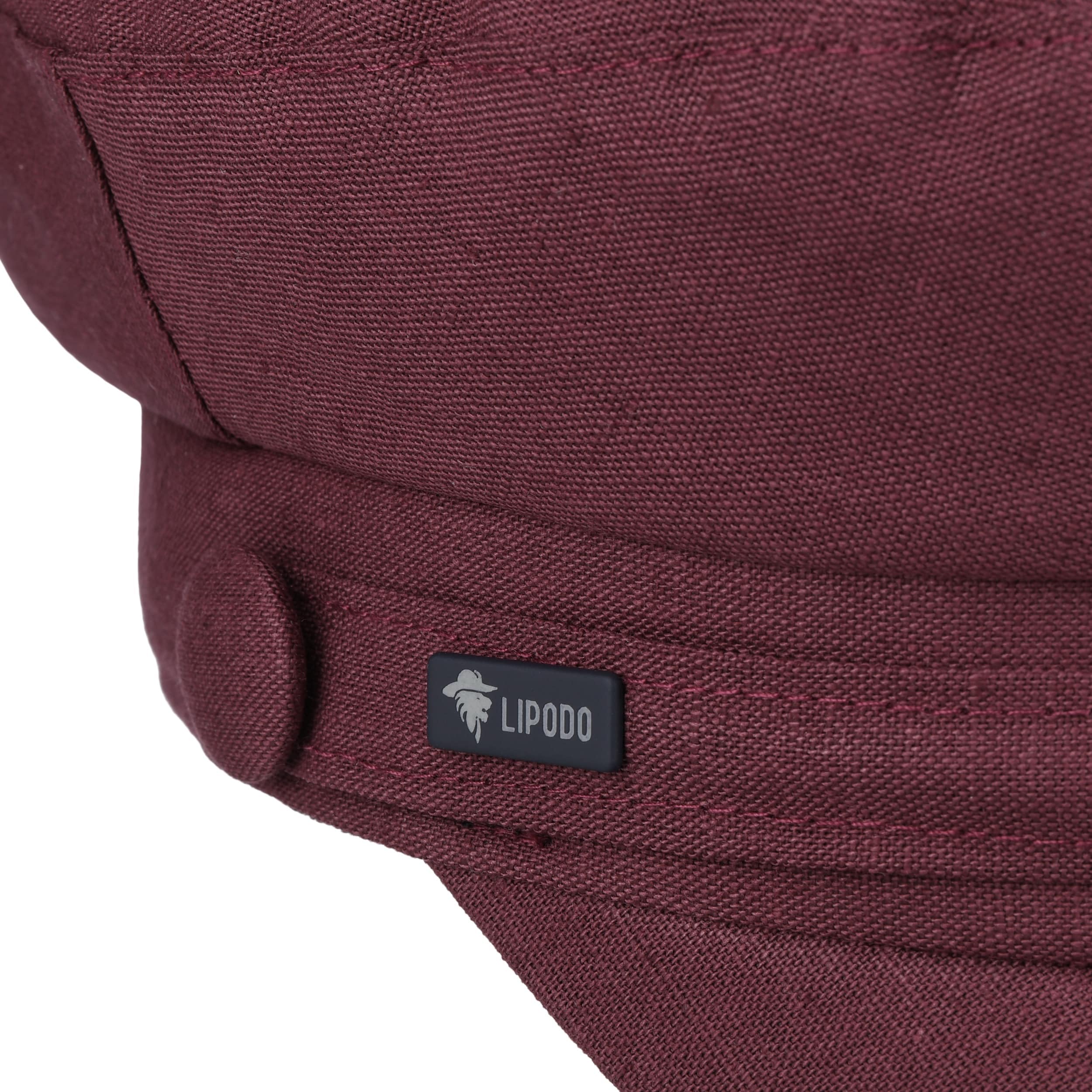 Lipodo Elbsegler Cap Baker Boy Uni einfarbig Made in Italy Damen Frühling Sommer