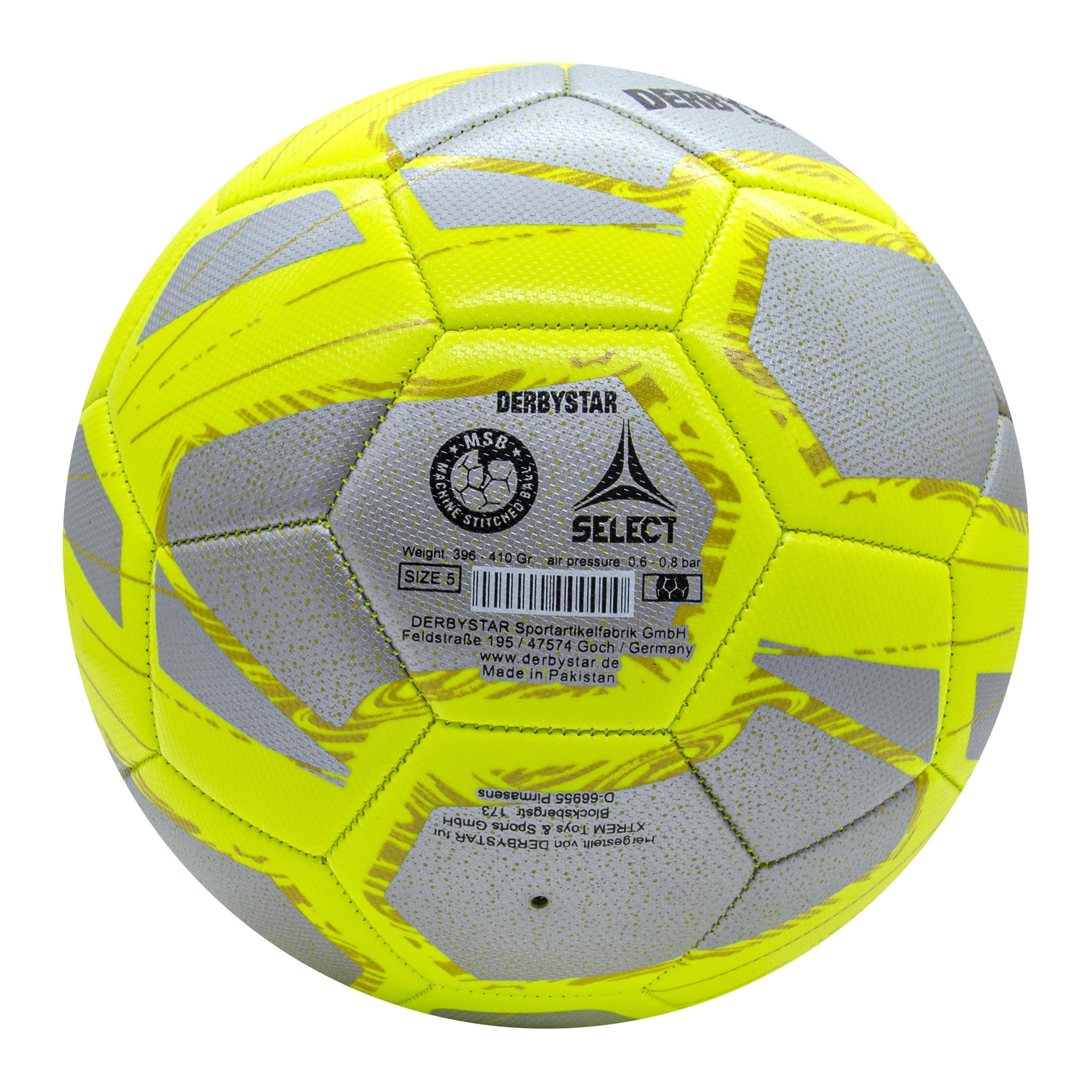 Derbystar Balón de fútbol callejero en tamaño 5 – El nuevo fútbol de ocio en cinco colores llamativos