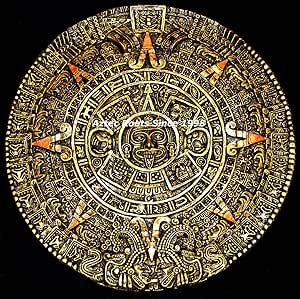 Amazon.com: 16" Aztec Maya Mayan Solar Sun Stone Calendar Statue