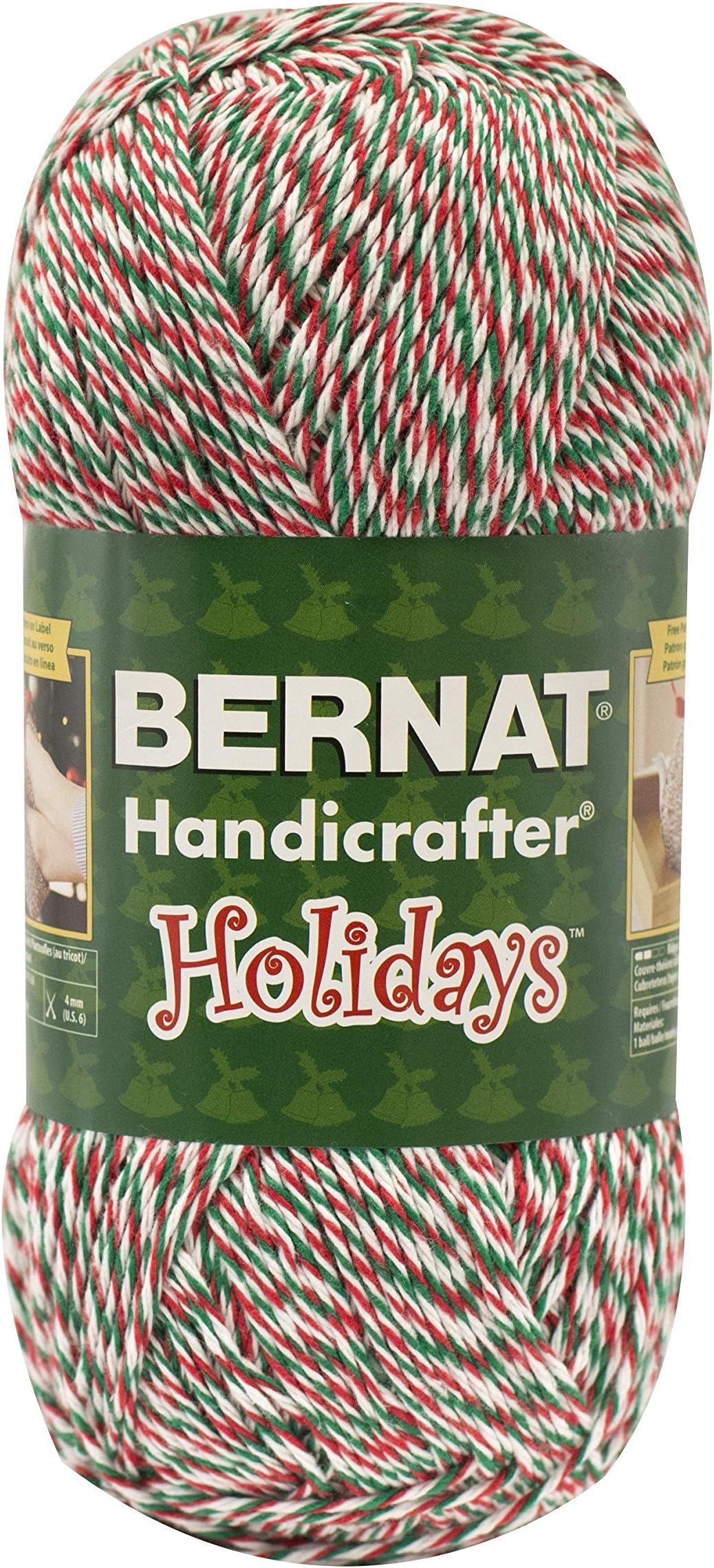 Jumbo Skein Bernat Christmas Holiday Yarn 100% Cotton Yuletide Twist 12 oz #4 Medium Worsted