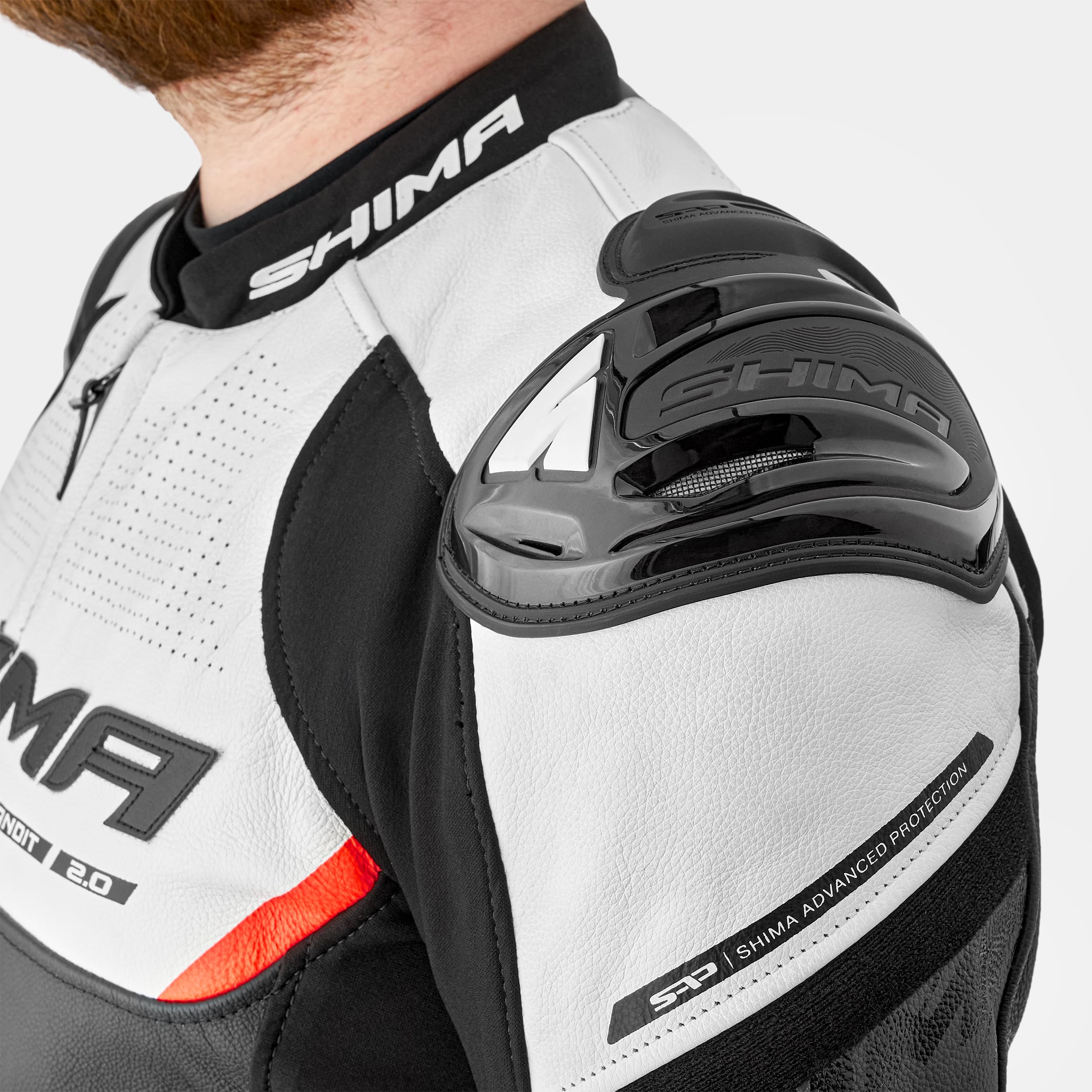 SHIMA Bandit 2.0 Chaqueta Pantalon Moto Hombre AirForce Protector Espalda Cuero Traje de Moto Motociclista Chaquetas