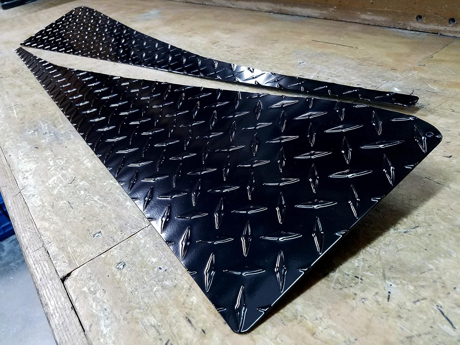 Fits Jeeep Wrangler TJ Black Powder Coated Diamond Plate Fullsize Fender Cover set