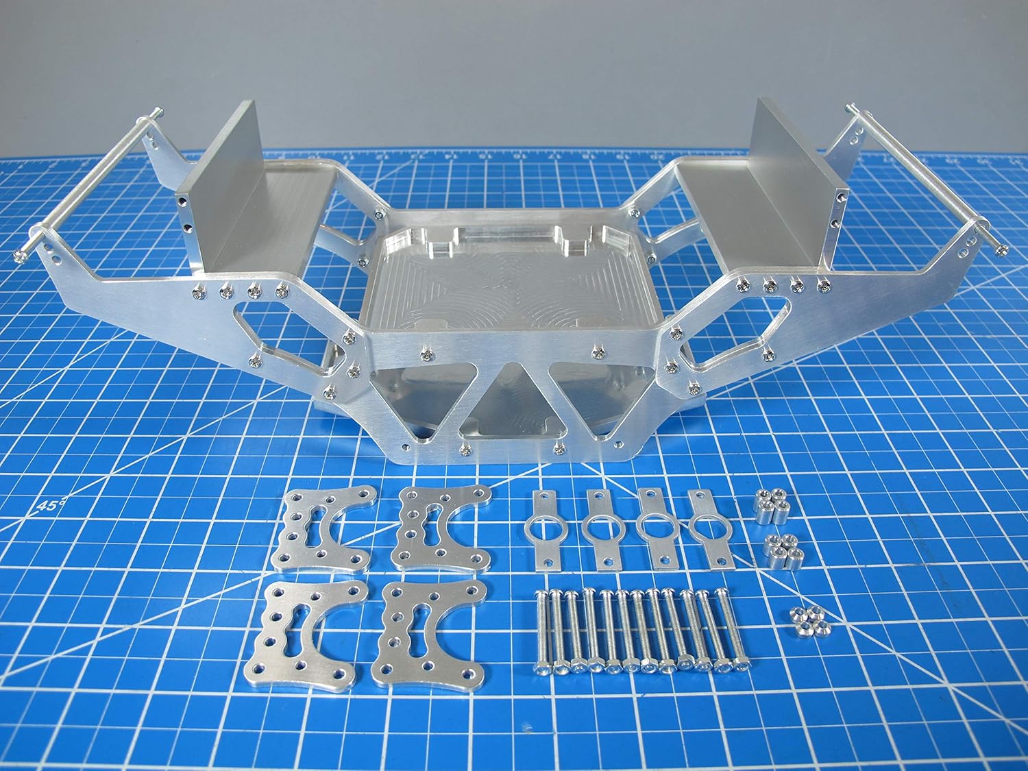 Rctruckfactory Aluminium Chassis & Front + Rear Axle