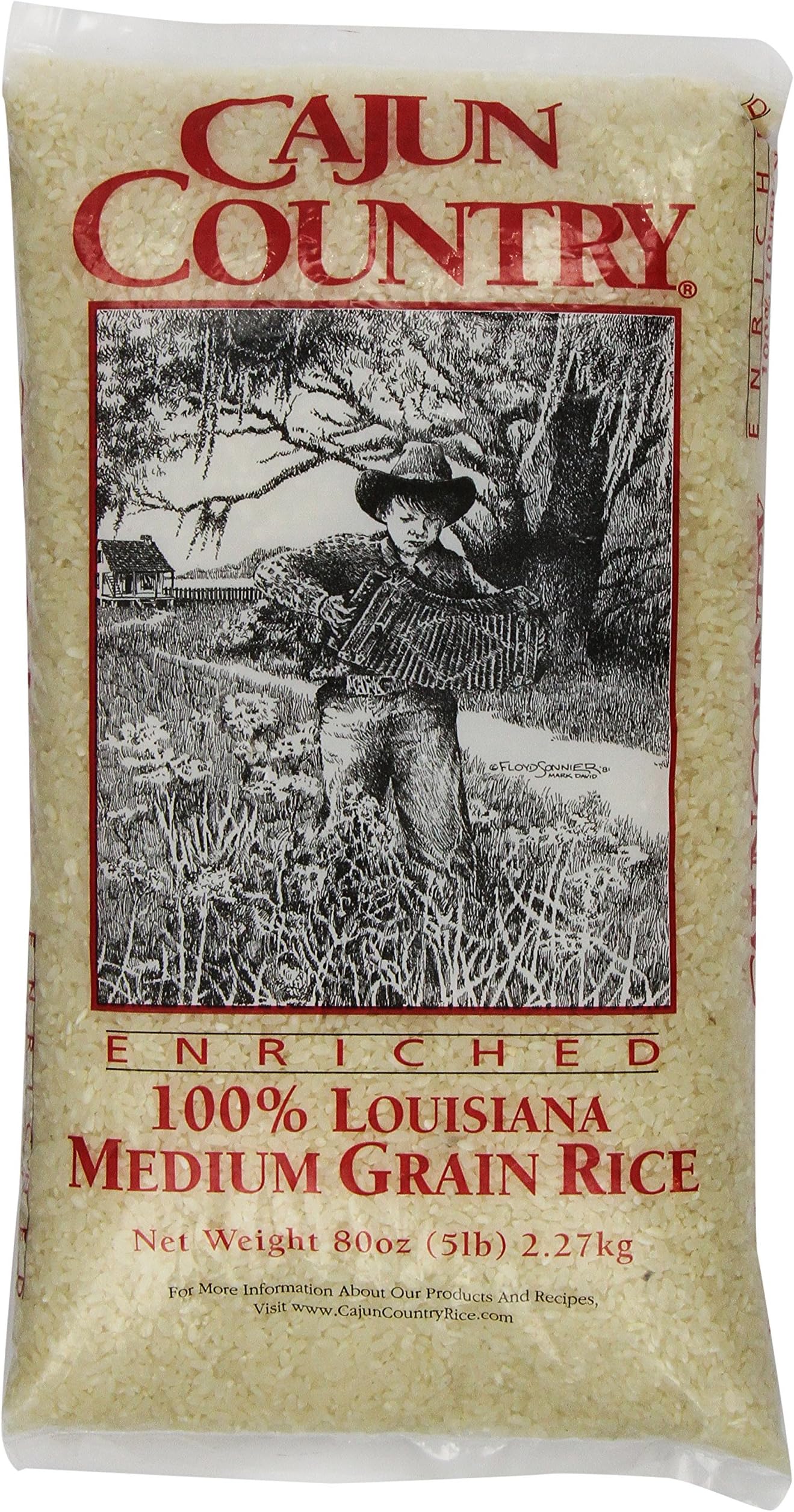 Cajun Country Medium Grain Rice, 5 Pound
