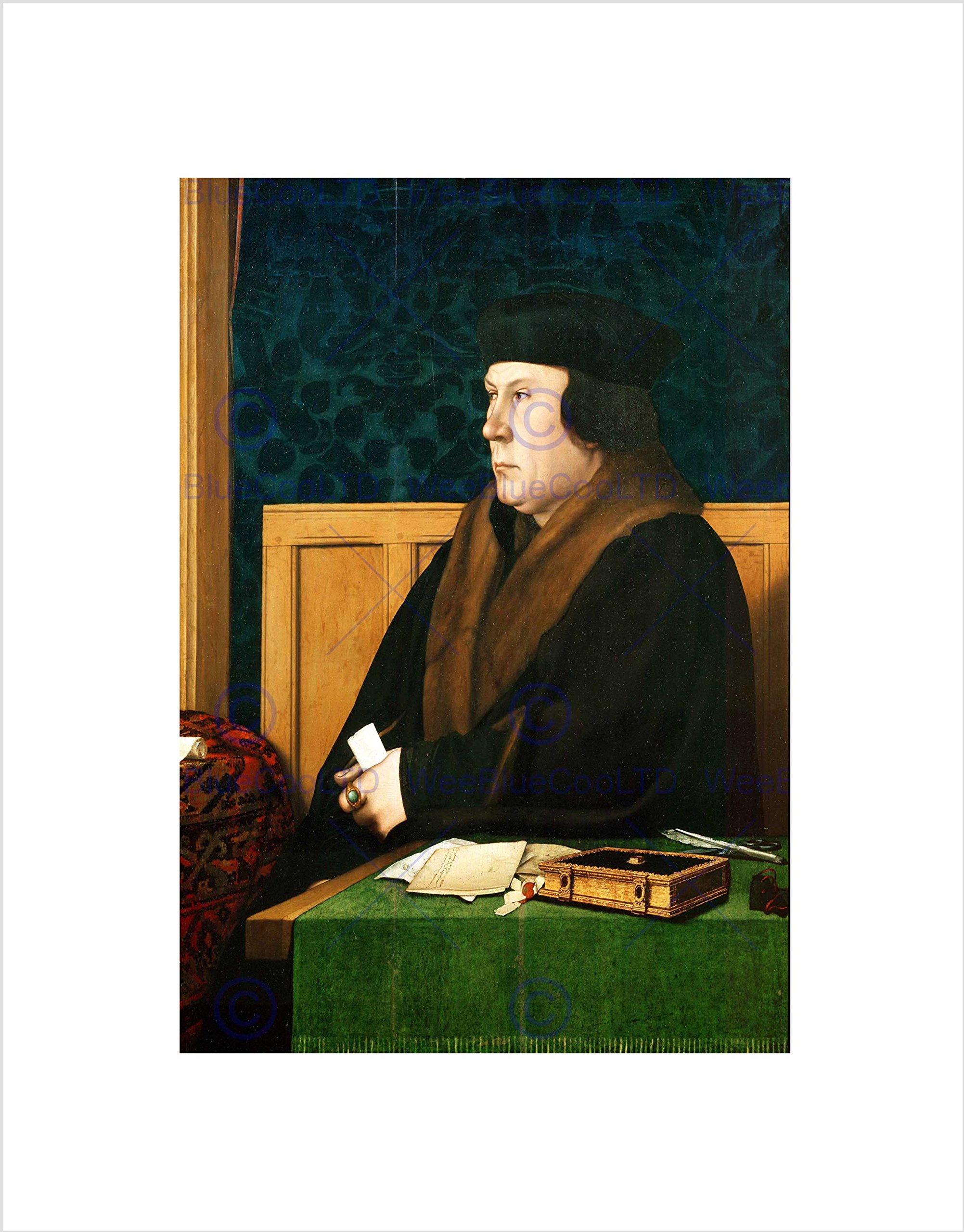 Wee Blue Coo Painting Antique Holbein Junior Thomas Cromwell Wall Art Print
