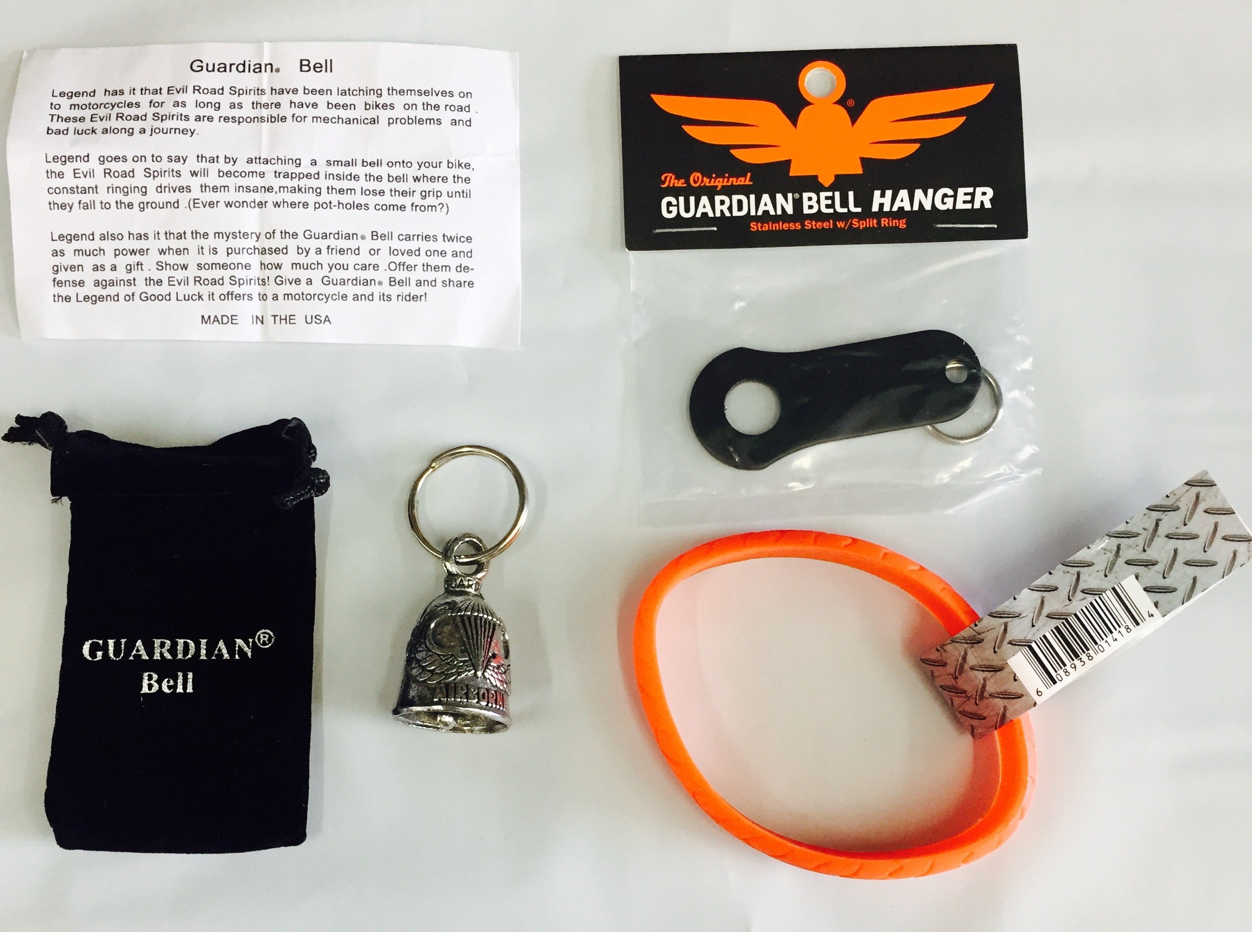 Guardian Bell AIRBORNE COMPLETE KIT W/BLACK HANGER & WRISTBAND
