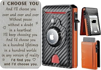 furid Valentines Day Gifts for Him I Choose You Wallet Card Gift For Husband Boyfriend at Birthday Anniversary