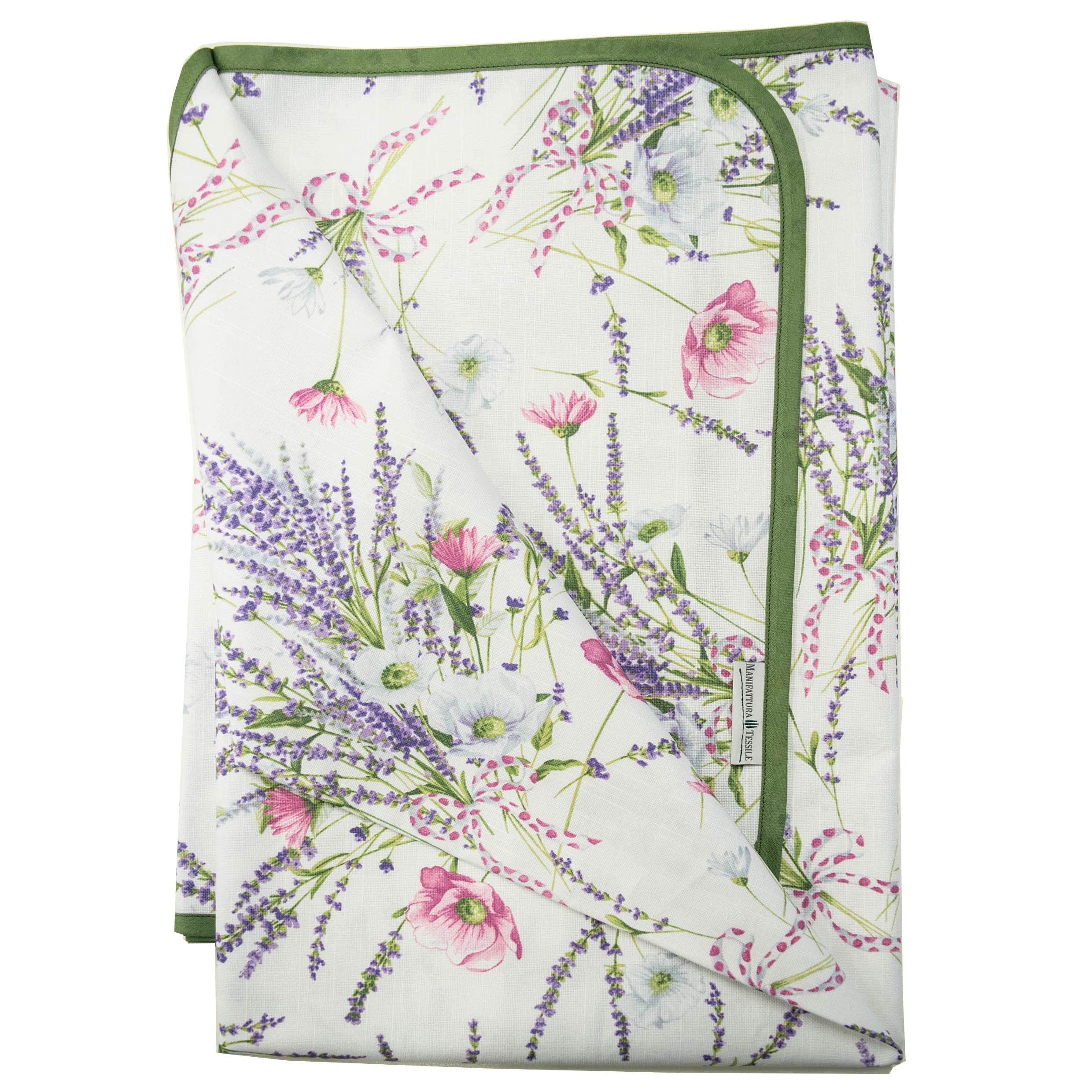 Mantel Antimanchas de algodón resinado Impermeable - Lavanda, rectangularx18 420