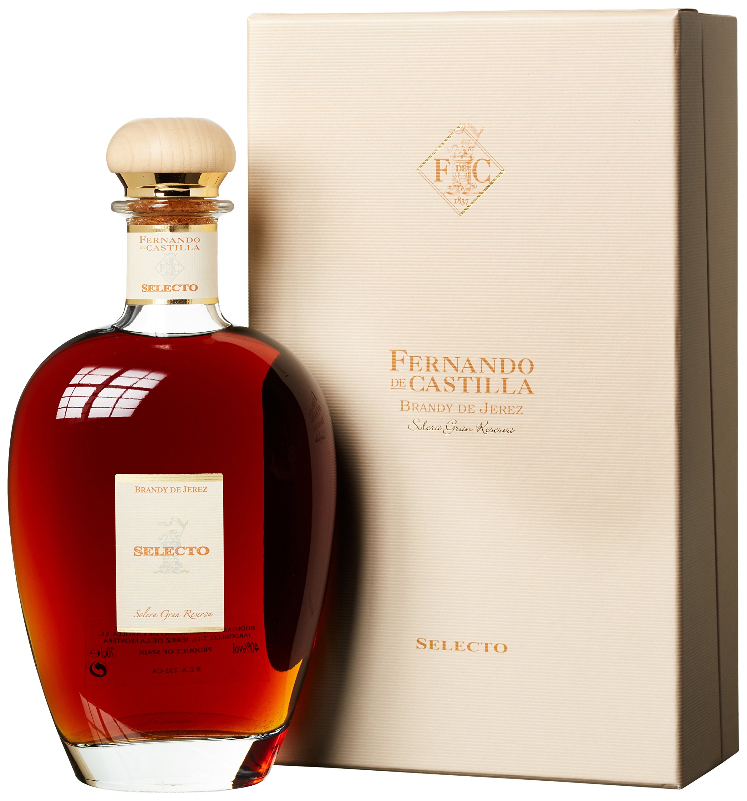 Rey Fernando De Castilla Solera Gran Reserva "Selecto" Decanter Brandy De Jerez D.O. (1 x 0.7 l)