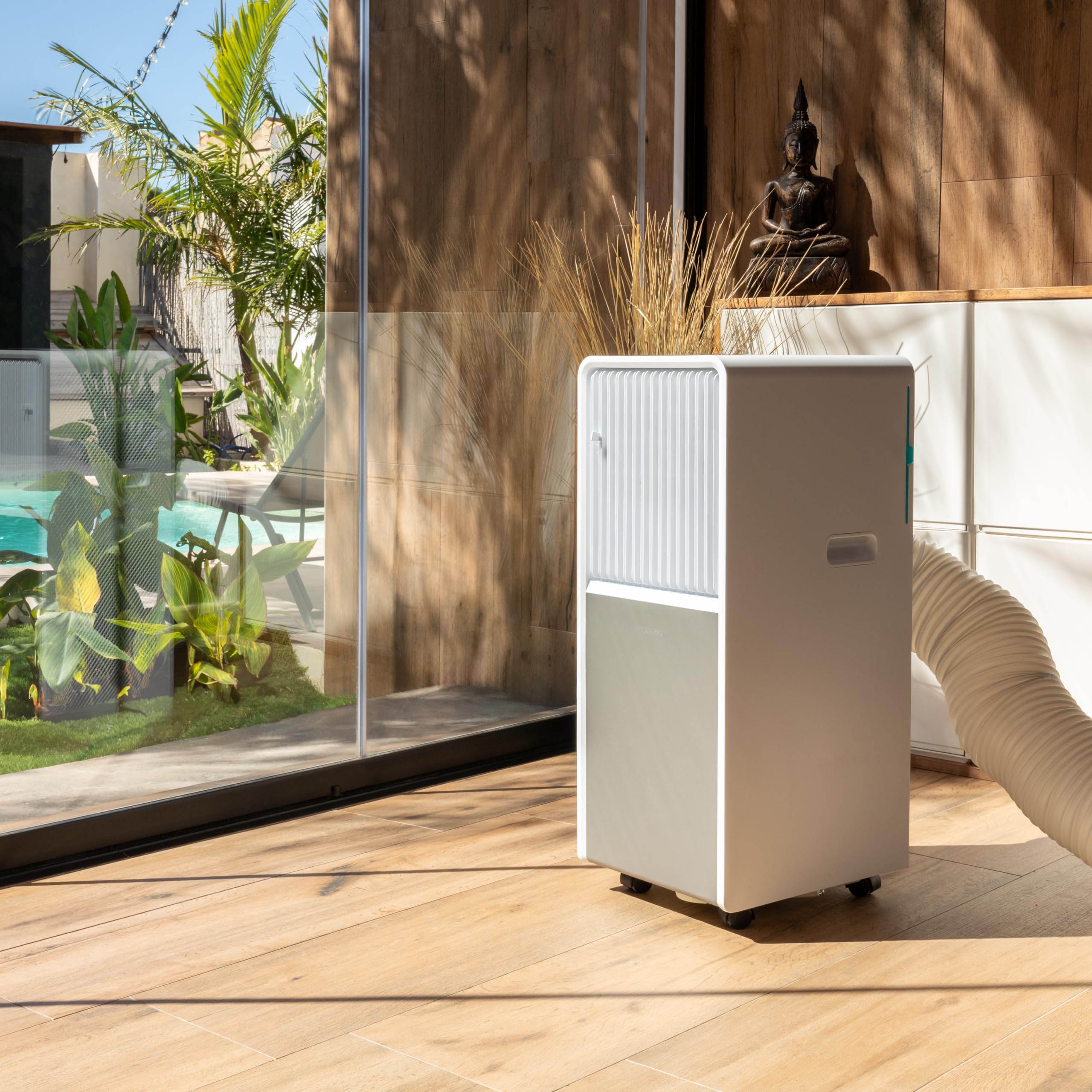 Cecotec Climatiseur Portable ForceClima 9150 Style. 9000 BTU, Surface de 16 m², Écran LED, 4 Modes et 2 Vitesses, Minuterie, Roues Multidirectionnelles 360º