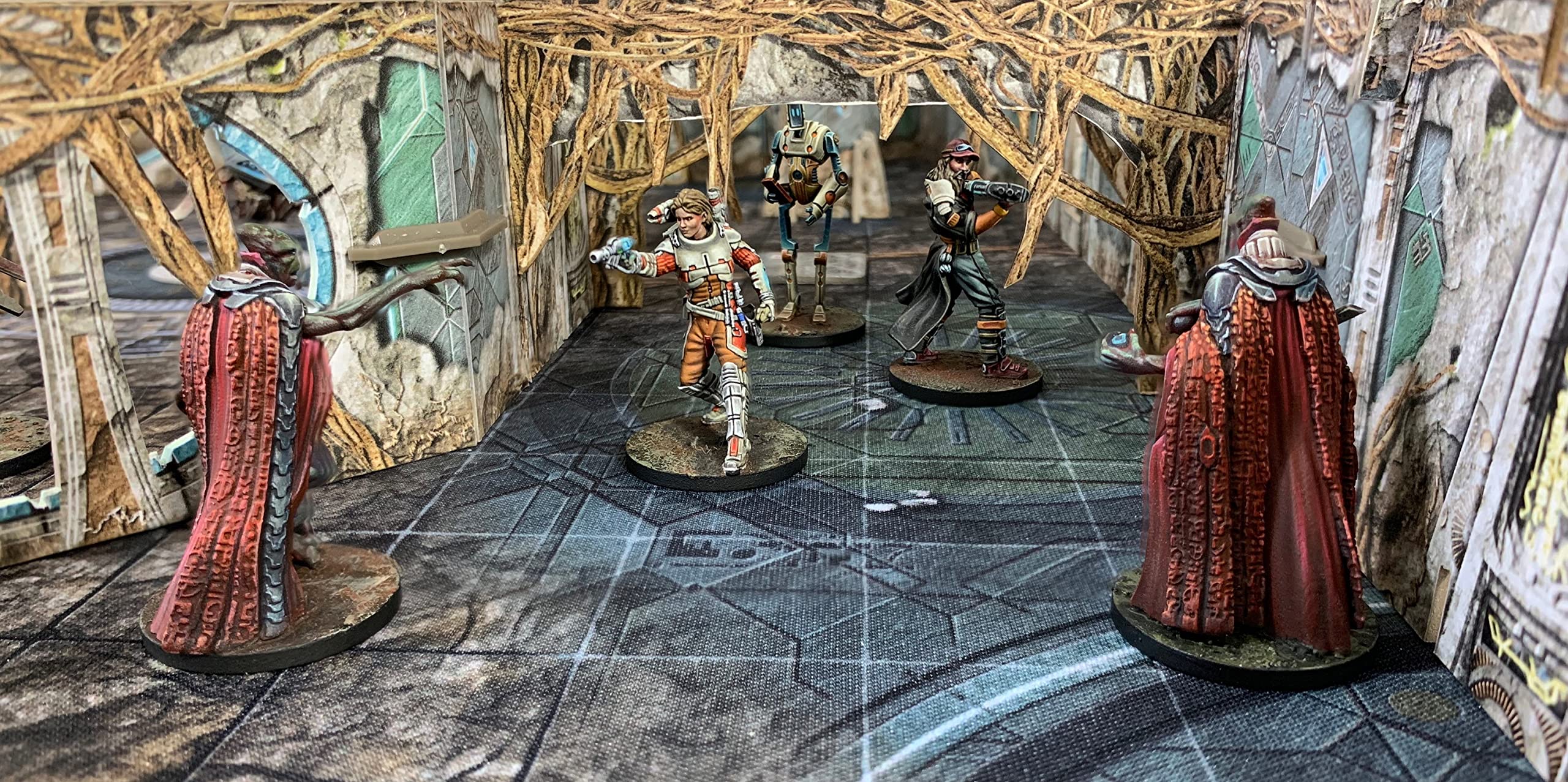 Battle Systems - Modular Tabletop 3D Gaming Sci-Fi Terrain - Perfect for 28mm-35mm Miniatures and Figures - No Painting Required - Science Fiction Aliens 40K Wargame - (Alien Catacombs) - Image 8