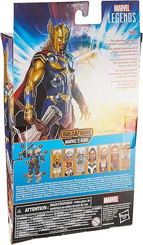 Miniatura 2 de Marvel Legends Series Thor: Love and Thunder Thor Figura de acción de 6 pulgadas, juguete coleccionable, 3 accesorios