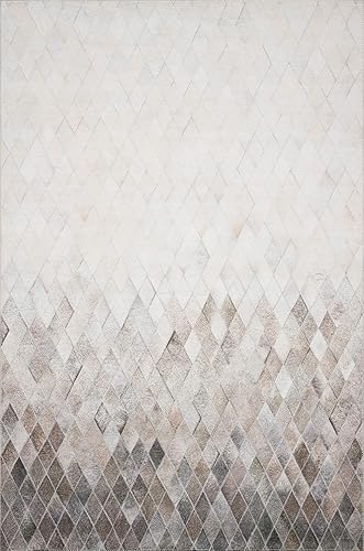 Miniatura 8 de Loloi II Maddox Collection MAD-07 - Alfombra de área gris claromarfil de 5 pies x 7 pies 6 pulgadas